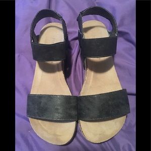 Pierre Dumas Wedge Sandals